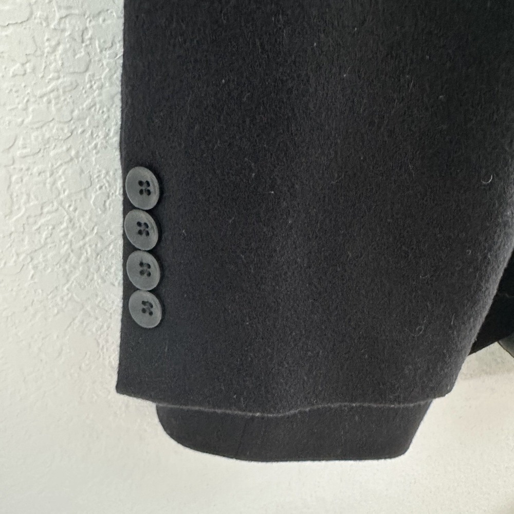 Oscar de la Renta Men's Blazer Jacket 44 R Black Wool Cashmere Nylon‎ Old Money - Picture 4 of 10